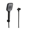 Ver imagem 1 de Ducha Manual Abs Preto Fosco 3 Jatos C/ Mangueira e Desviador