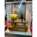 Ver imagem 2 de Aparador Laminado Decorativo 2 Gavetas com Suporte para Planta - Oasis - Móveis Montanhês