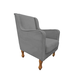 Poltrona Confortável para Amamentação Ester - Dritex:suede Cinza Escuro - 5