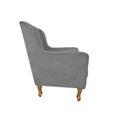 Ver imagem 3 de Poltrona Confortável para Amamentação Ester - Dritex:suede Cinza Escuro