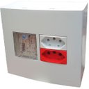 Ver imagem 4 de Caixa 4x4 Versatil Sobrepor Branco MarGirius Slim Sobrepor 4X4" 1 lanterna Emerg.1 tomadas 10A + 1 t
