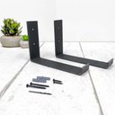 Ver imagem 5 de Prateleira de Madeira Rústica com Suporte Invertido | 20cm de Profundidade - 40cm