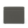 Calçadeira Baú Navi 140 para Cama de Casal N-023 Veludo Cinza Claro Aradecor - 4