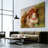 Quadro Duas Meninas Lendo Pierre Auguste Renoir:90x60 cm/BORDA INFINITA - 2