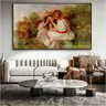 Quadro Duas Meninas Lendo Pierre Auguste Renoir:90x60 cm/BORDA INFINITA - 4