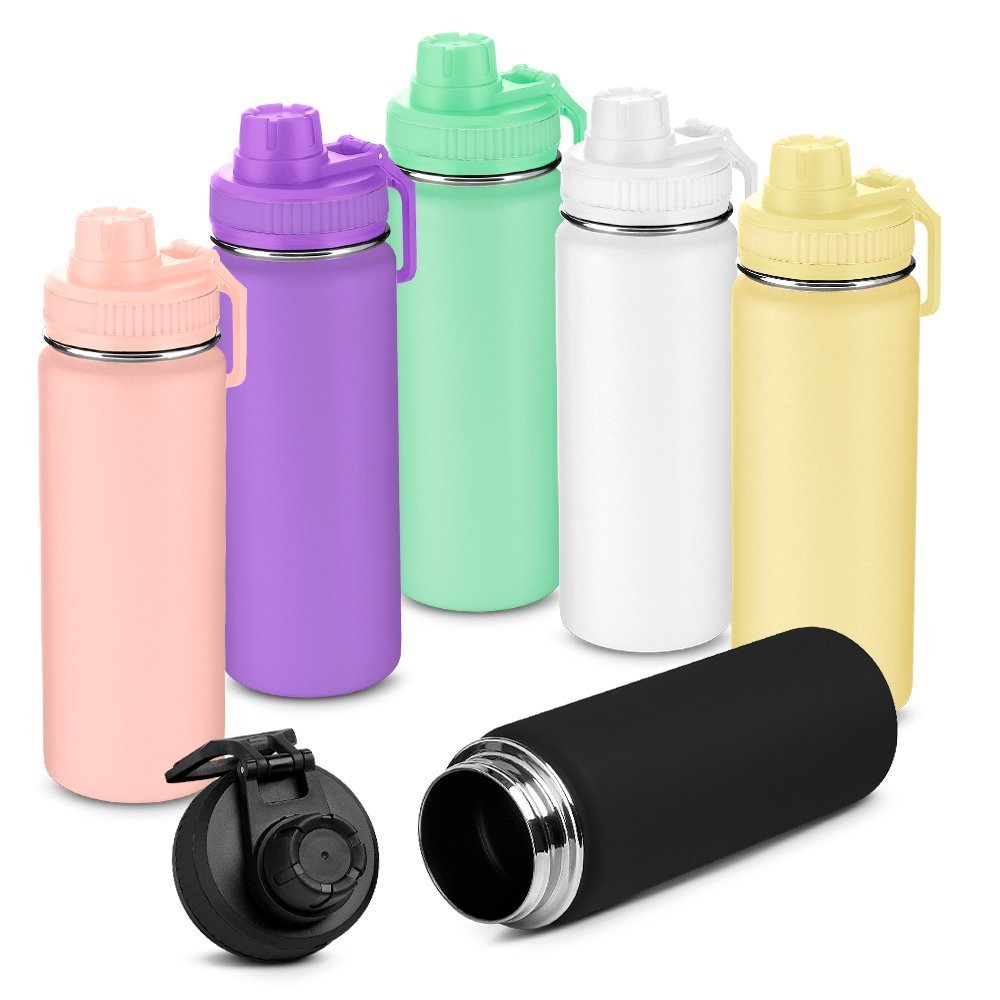 Garrafa Térmica com Alça e Bico 780ml em Aço Inox Rosa