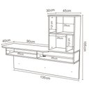 Ver imagem 5 de Escrivaninha Suspensa Lilac 135cm Colibri Moveis