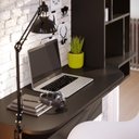 Ver imagem 4 de Escrivaninha Suspensa Lilac 135cm Preto Fosco Colibri Decor