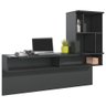 Escrivaninha Suspensa Lilac 135cm Preto Fosco Colibri Moveis - 2