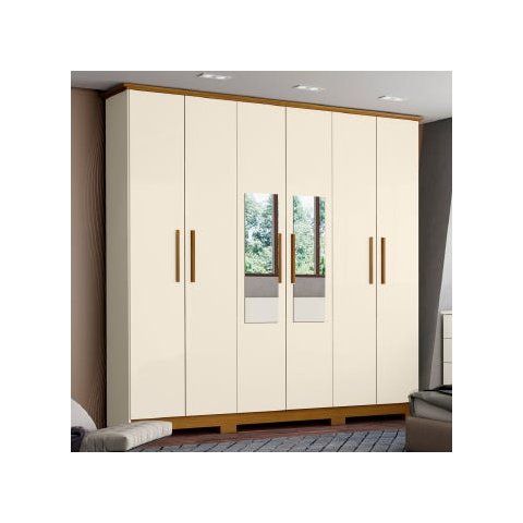 Guarda-Roupa Roupeiro Henn Cover 6 Portas 3 Gavetas - De211-129