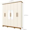 Guarda-Roupa Roupeiro Henn Cover 6 Portas 3 Gavetas - De211-129 - 3