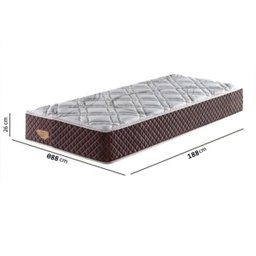 Colchão Solteiro Ecoflex Molas Ensacadas Relax Adorabile Marrom 26x88x188 - 4