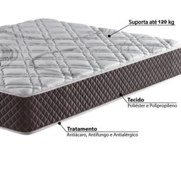 Colchão Solteiro Ecoflex Molas Ensacadas Relax Adorabile Marrom 26x88x188 - 2