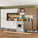 Ver imagem 2 de Cozinha Completa Emilly Armário Balcão Branco/Rustic Madesa