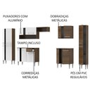 Ver mais imagens de Cozinha Completa Emilly Armário Balcão Branco/Rustic Madesa