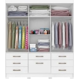 Guarda-Roupa Roupeiro Panan Luiza 3 Portas 7 Gavetas - 3