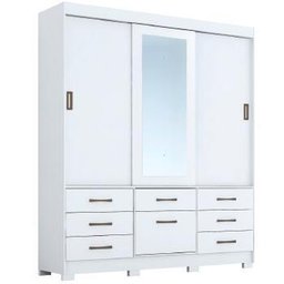 Guarda-Roupa Roupeiro Panan Luiza 3 Portas 7 Gavetas - 1