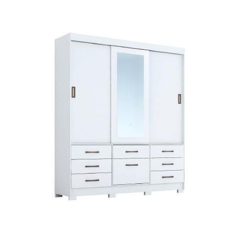 Guarda-Roupa Roupeiro Panan Luiza 3 Portas 7 Gavetas