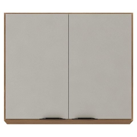 Armário Aéreo para Cozinha Firenze 2 Portas Amêndola Touch Nude Prime Tx - Demóbile