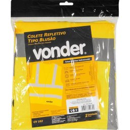 Colete Refletivo sem Bolso Amarelo Cv102 - Vonder - 2