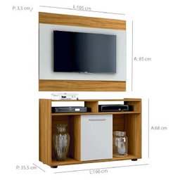 Rack com Painel Notavel Show 1 Porta - 52146 - 2 Rack com Painel Notavel Show 1 Porta - 52146 - 2