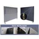 Ver imagem 3 de Cabeceira Cama King Lexus Luxor Suede Preto 120 Rbl