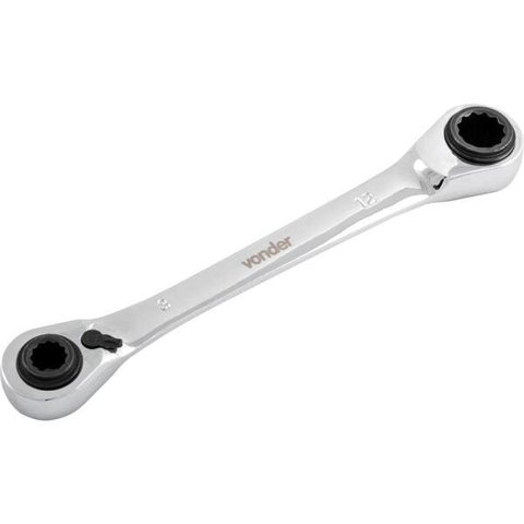 Chave Estrela com Catraca Reversível 8x10mm/12x13mm Vonder
