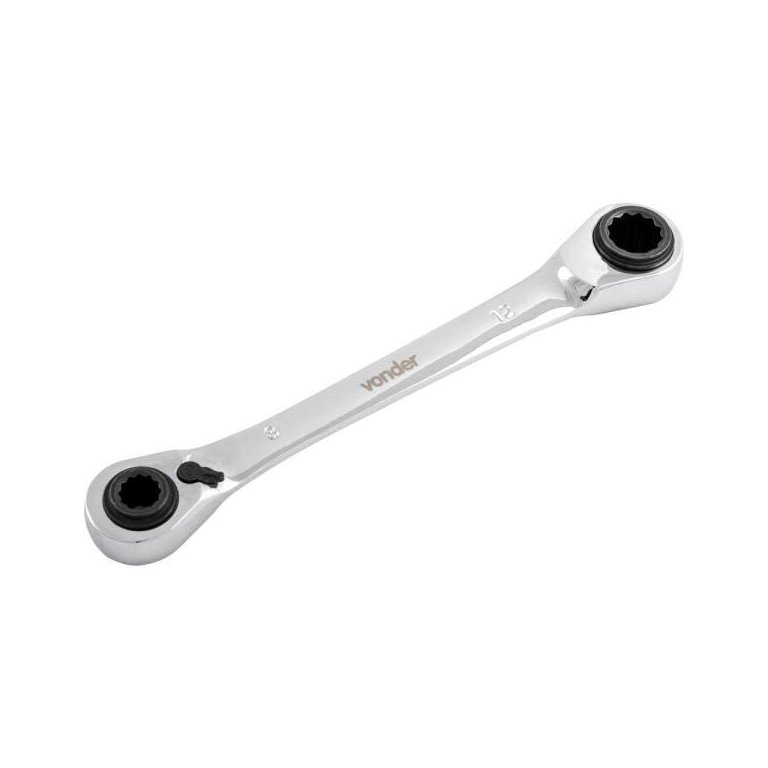 Chave Estrela com Catraca Reversível 8x10mm/12x13mm Vonder