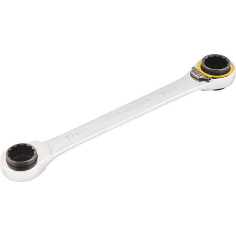 Chave Estrela com Catraca Reversível 16x17mm/18x19mm Vonder