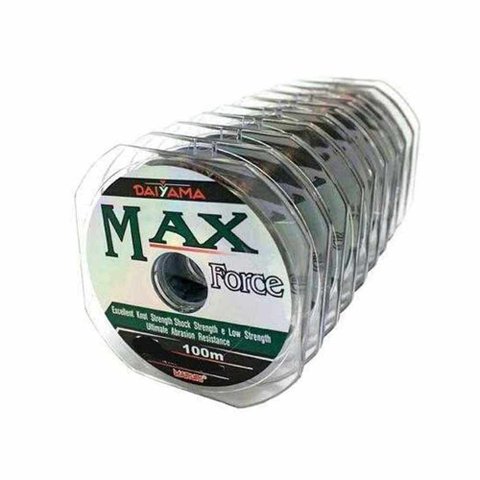 Linha de Pesca Monofilamento Max Force 44kg 0,66mm - 100m Maruri
