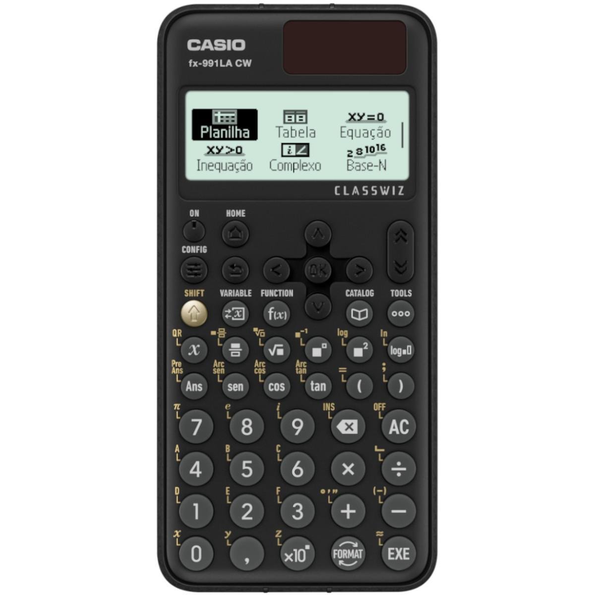 Calculadora Cientifica Classwiz com 13 Aplicativos Preta Fx