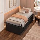 Ver imagem 5 de Cama Box Solteiro 02 Gavetas Dengo:preto