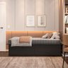 Cama Box Solteiro 02 Gavetas Dengo:preto - 6