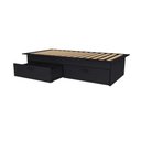 Ver imagem 4 de Cama Box Solteiro 02 Gavetas Dengo:preto