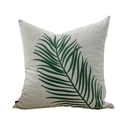 Ver imagem 1 de Almofada Eva Bordada Folhas Verde Quadrada:Completa