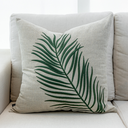 Ver imagem 2 de Almofada Eva Bordada Folhas Verde Quadrada:Completa