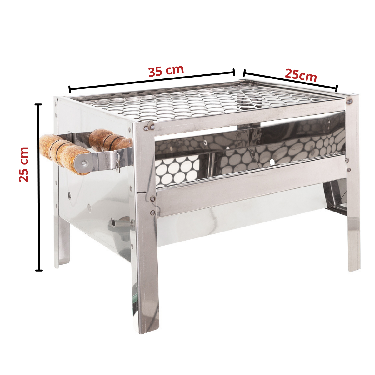 Churrasqueira Inox Bancada Portatil com Grelha Inox - 3