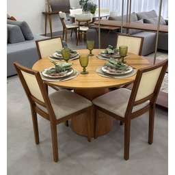 Mesa de Jantar Base Cone em Madeira Laminada 90cm - 2