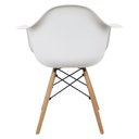 Ver imagem 5 de Kit 5 Cadeiras Charles Eames Eiffel com Braço Preta Branca Bege Outras