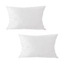 Ver imagem 1 de Kit 2 Capas para Almofada em Veludo Liso Retangular 60x40 Cor:branco