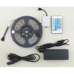 Kit Fita LED 5050 RGB Colorida 300 Leds 5 Metros 12V IP65 + Controle Remoto + Fonte - 2