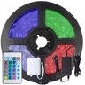 Kit Fita LED 5050 RGB Colorida 300 Leds 5 Metros 12V IP65 + Controle Remoto + Fonte - 1