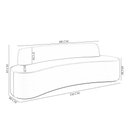 Ver imagem 3 de Sofá 4 Lugares para Sala de Estar Living 230cm Koane D06 Veludo Royal - Mpozenato