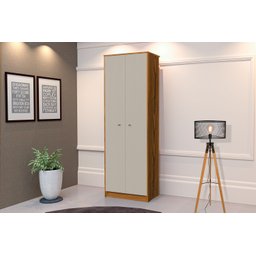 Conjunto 3 Armários Organizador Office Escritório Offwhite com Nature - Rede Móveis - 3