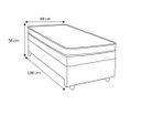 Ver imagem 3 de Bicama Box Baú Solteiro Conjugado de Molas com Cama Auxiliar Bicama 3 em 1 - Matelassê Branco