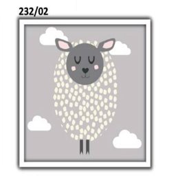 QUADRO INFANTIL OVELHINHA OVELHA DECORATIVO PARA QUARTO BEBE MENINO MENINA - 2