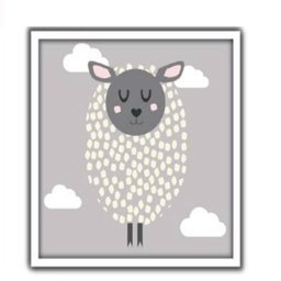 QUADRO INFANTIL OVELHINHA OVELHA DECORATIVO PARA QUARTO BEBE MENINO MENINA - 1