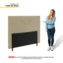 Ver imagem 3 de Cabeceira Cama Box Casal Queen Size Viena 160cm Veludo Bege