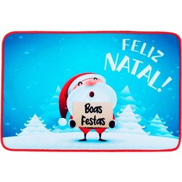 Tapete Capacho Porta Enfeite Boas Festas Decoração 39x59cm - 1