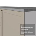 Ver imagem 7 de Paneleiro 60 cm 3 Portas Branco-Crema Vik Madesa Branco-Crema